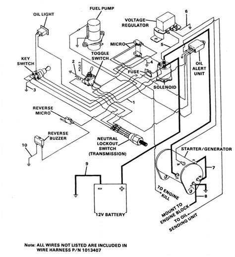 ez  golf cart wiring diagram gas engine ezgo ignition switch golf cart wiring diagram