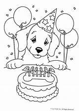 Coloring Dog Pages Hard Getcolorings Birthday sketch template