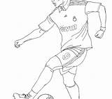 Soccer Coloring Girl Pages Football Getcolorings Players Color Colorings Player sketch template