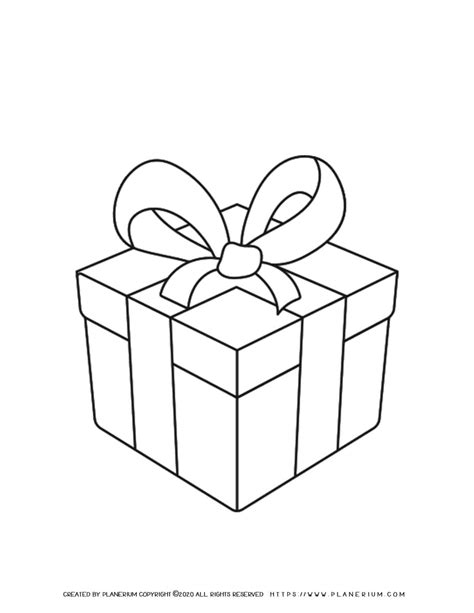 present coloring page gif
