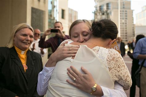 Scenes Of Exultation In Five States As Gay Couples Rush To