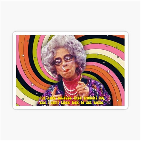 Grandma Yetta Quote The Nanny Sticker For Sale By Jennasbubble