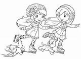 Strawberry Shortcake Coloring Pages Friends Cherry Jam Cake Princess Printable Straberry Short Getcolorings Dog Torte Raspberry Color Getdrawings Cartoon Colorings sketch template