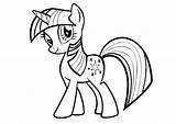 Pony Coloring Pages Rainbow Getdrawings Little sketch template