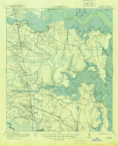 kingsland georgia   usgs  topo map  quad  maps