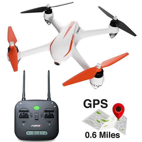 amazoncom force drone  camera  gps return home brushless motors hd drone p camera