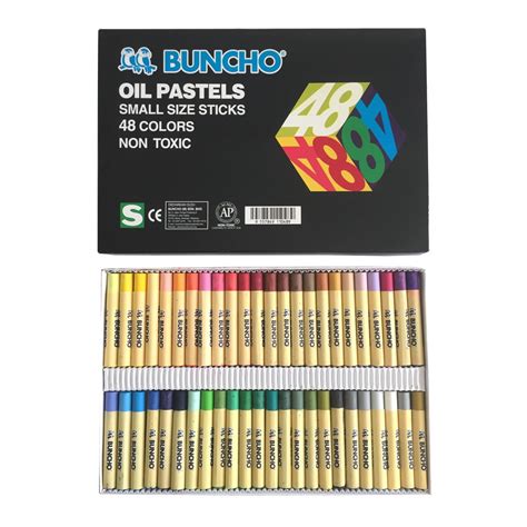 Buncho 48 Colour Oil Pastels Colors Art Crayon Shopee