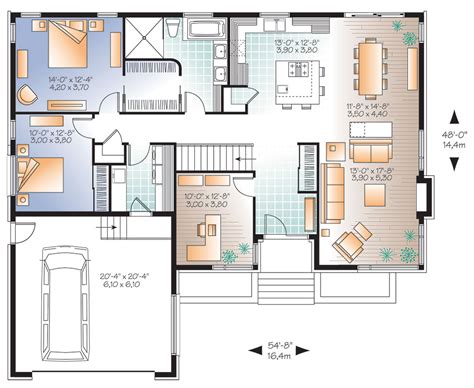 modern  story house plan plan