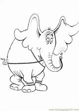 Horton Coloring Elephant Pages Printable Who Color Cartoons Book Para Colorear Kleurplaten Disney Getcolorings Magic sketch template