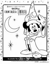 Mickey Fantasia Coloring Mouse Pages Disney Hat Sorcerer Print Hellokids Color 2000 Drawing Template sketch template