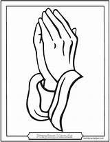 Praying Hands Catholic Coloring Pages Rosary Drawing Prayers Easy Printable Prayer Children Pray Kids Drawings Saintanneshelper Step Sketch Boy Learn sketch template