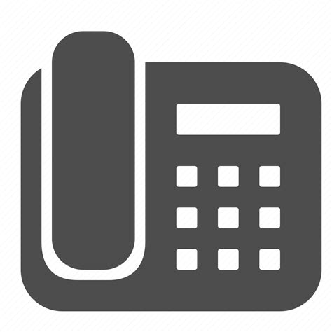 business landline office phone telephone icon   iconfinder