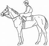 Horse Coloring Pages Racing Rider Derby Barrel Drawing Race Kentucky Color Print Cowboy Printable Online Getcolorings Sturdy Getdrawings Colorings Lovely sketch template