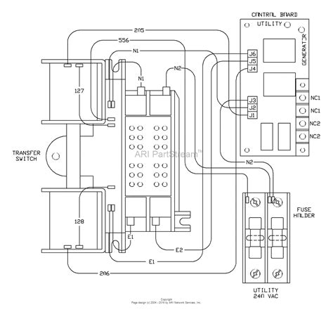 generac  amp automatic transfer switch wiring diagram generac entrance kohler automatic