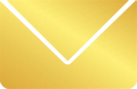 gold mail icon  png