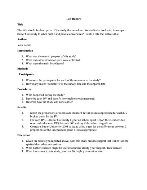 abstract  lab report lab sample science lab report