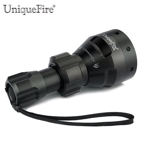 uniquefire flashlight uf  lamp irnm led lanterna tactical flashlight mm convex lens