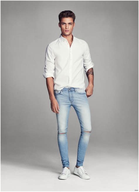 harvey haydon models super skinny denim jeans for handm men