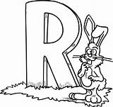 Rabbit Coloring Shape Template Colouring Pages Animal Example Templates sketch template