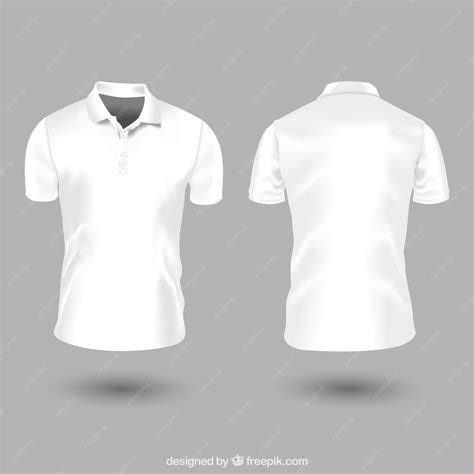 template front  polo shirt vector outline template clothing stock