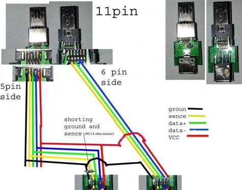 micro usb  rj cable wiring diagram