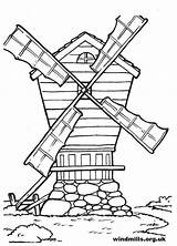 Windmill Windmills Coloring Dutch Colouring Pages Template Getdrawings Drawing sketch template