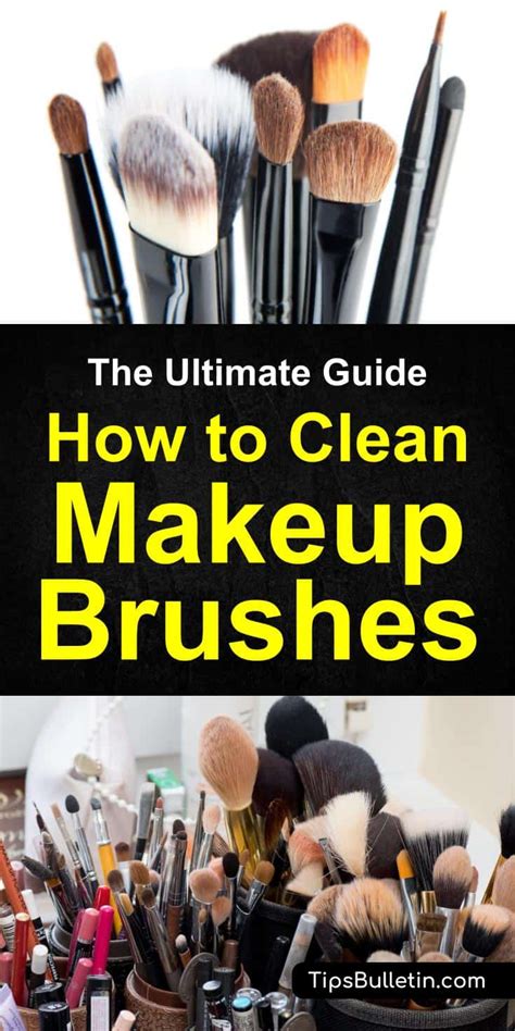 easy ways  clean makeup brushes