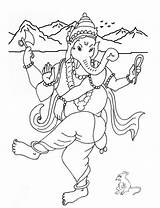 Pages Coloring Ganesha Kids Printable Getcolorings Ganesh sketch template