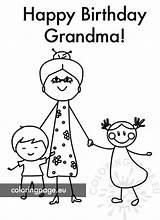 Grandma sketch template