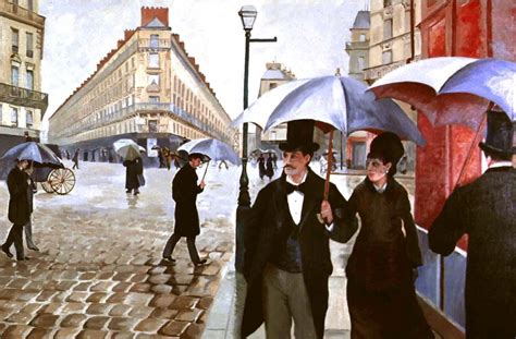 Gustave Caillebotte “paris Street Rainy Day” 1877 The