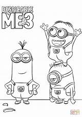 Despicable Coloring Pages Printable Getdrawings Drawing sketch template