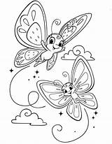 Coloring Pages Cute Butterfly Strawberry Shortcake Disney Visit sketch template