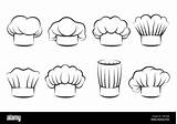 Toque Cuisinier Cuisine Vectors Moins sketch template