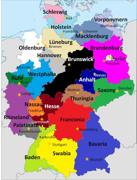 german states  hyphenated names rimaginarymaps