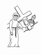 Cross Jesus Getdrawings sketch template