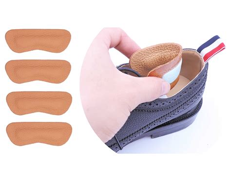 shoe heal pads leather heel grips liner cushions inserts  loose shoes  ebay