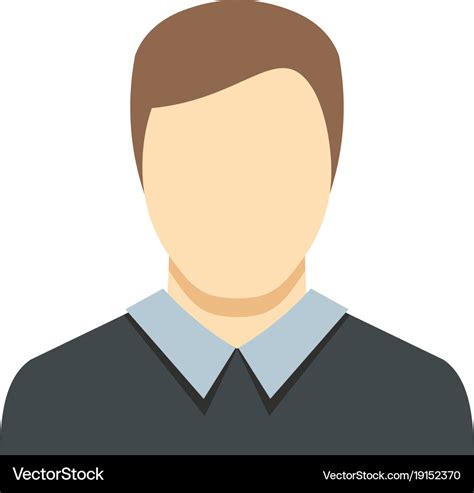 man avatar icon flat royalty  vector image