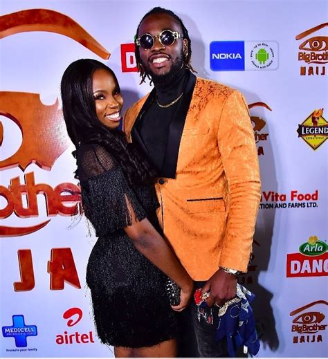 Bbnaija Teddy A And Bam Bam Attend Homecoming Party In