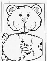 Groundhog Puppet Preschool Activities Kindergarten Ground Crafts Hog Coloring Printables Pages Kids Colorsandkindergarten Grab Google Choose Board sketch template