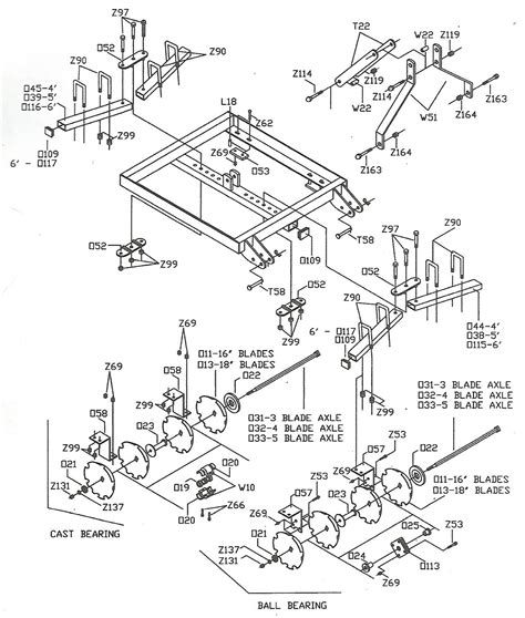disc harrow parts breakdown  wiring diagram