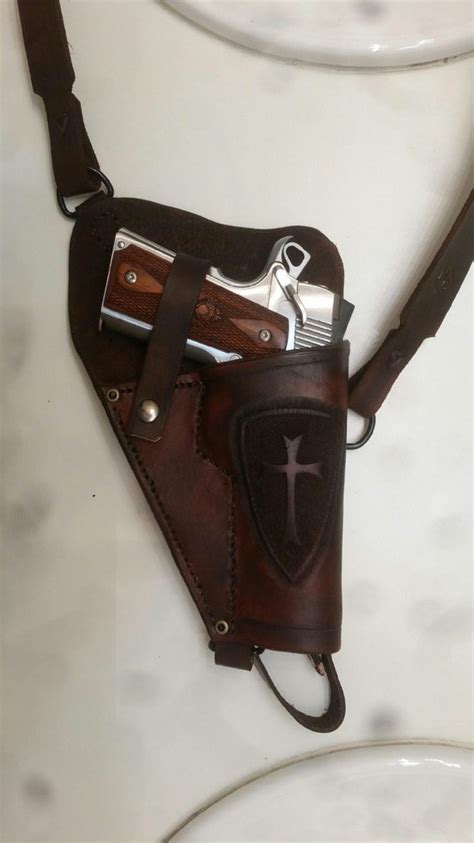 Custom Leather Shoulder Holster For 1911 Pistol