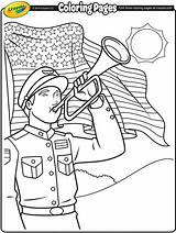 Coloring Memorial Pages Kids Crayola Bugler Happy Printables Activities Printable Sheets Adult Soldier Preschool Drawing Print Craft Flag Crafts Book sketch template