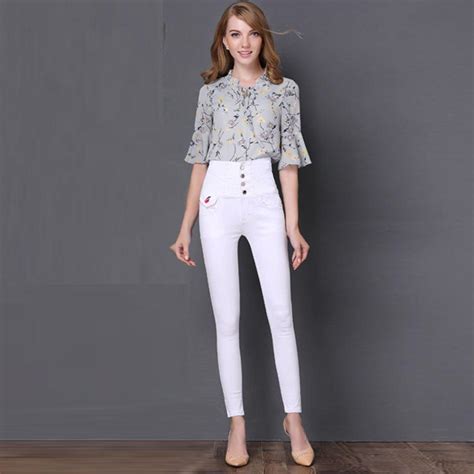 2020 Fashion Elastic Skinny Jeans Women High Waist Jeans