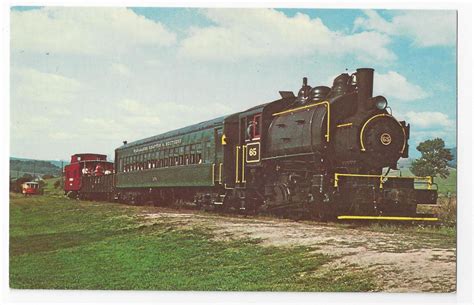 train railroad postcard steam locomotive kempton pa