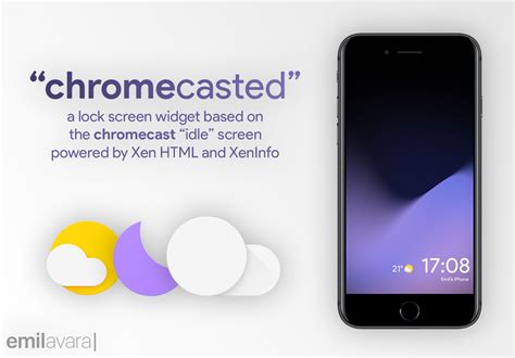 wip chromecasted  lock screen widget based   chromecast idle screen riosthemes