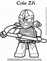 Ninjago Coloring Pages Cole Popular sketch template