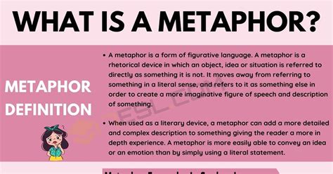 metaphor examples types  metaphors  examples esl