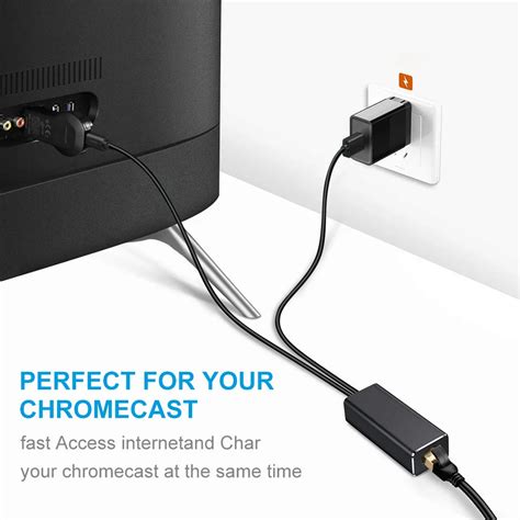 chromecast ethernet adapter usb   rj  google chromecast   ultra ebay