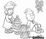 Caillou Coloring Pages Merry Chiristmas Christmas Printable Adults Kids sketch template
