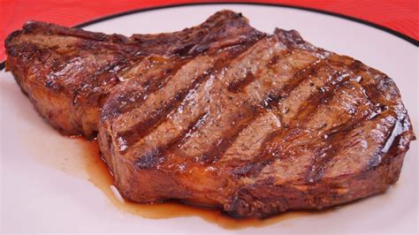grilled rib eye steak recipe dishin   cooking show recipes